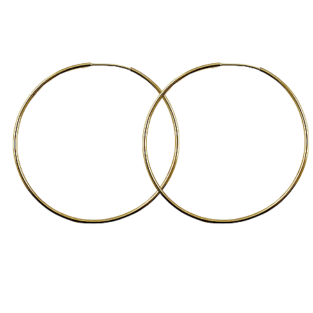 Brinco de Argola Redonda em Ouro 18K