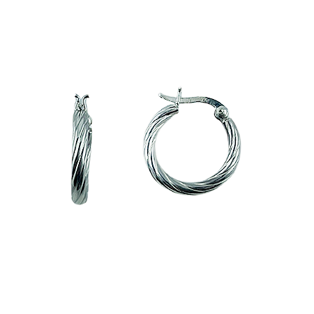 Argola em Prata 925 Fio Torcido