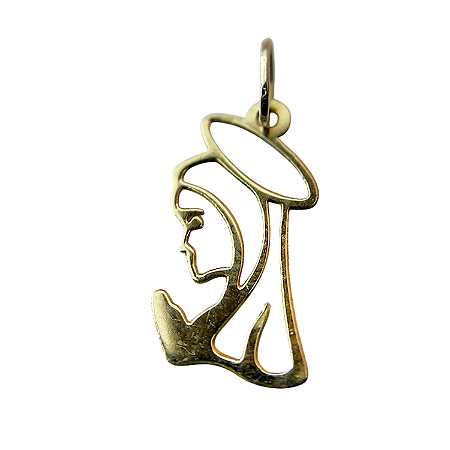 Pingente em Ouro 18k Ave Maria