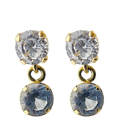 Brinco em Ouro 18k com Zircônia Pingente