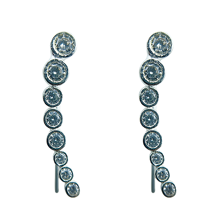 Brinco em Prata 925 com Zirconias
