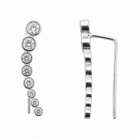 Brinco em Prata 925 com Zirconias