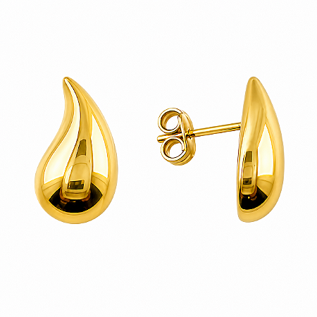 Brinco em Ouro 18K Gota 17 mm