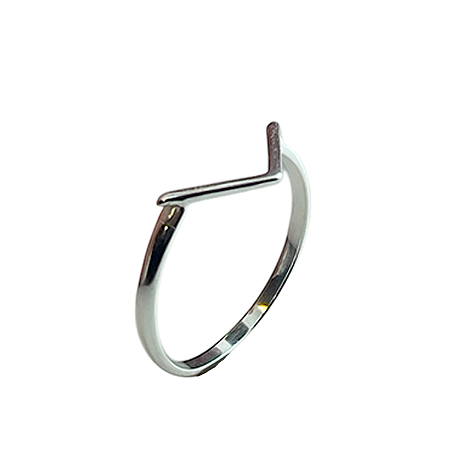 Anel em Prata 925 V Aberto