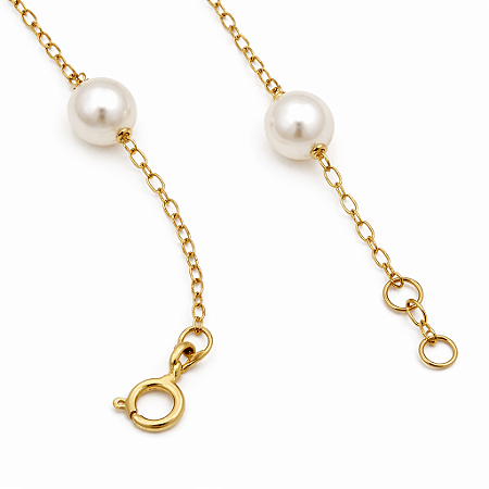 Pulseira em Ouro 18K Perola 5.30 mm