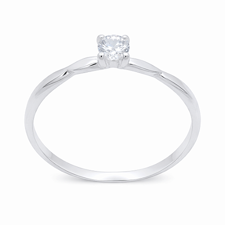 Anel em Prata 925 Solitario 4,50mm