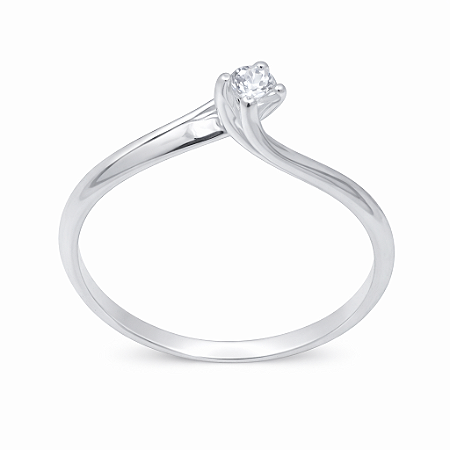 Anel em Prata 925 Solitario 4,00mm