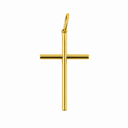 Pingente em Ouro 18k Cruz Palito Lisa