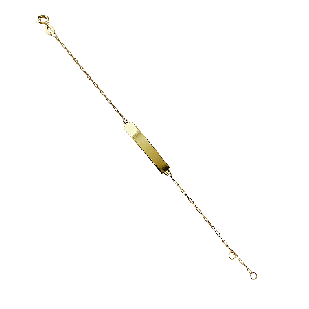 Pulseira em Ouro 18K de Chapinha Karti-E Infantil
