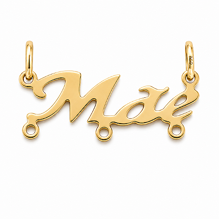 Pingente em Ouro 18k Canga Mãe 3 Filhos