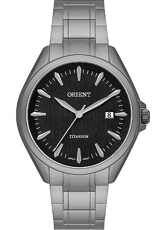 Relógio Orient Eternal Masculino Titânio Preto e Cinza MBTT1002-P1GX