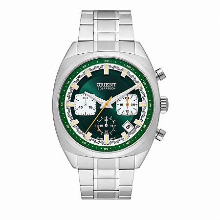 Relógio Orient Neo Vintage Masculino Cronógrafo Verde MBSSC269-E1SX