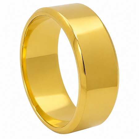 Aliança em Ouro 18K 8,00 mm Larga e Polida
