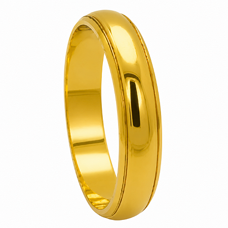 Aliança em Ouro 18K 4,50 mm Clássica Polida