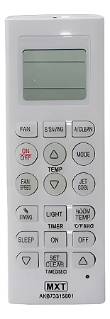 CONTROLE REMOTO AR CONDICIONADO LG AKB73315601 C01340 MXT