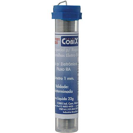 SOLDA TUBINHO ESTANHO  63x37 1mm COBIX