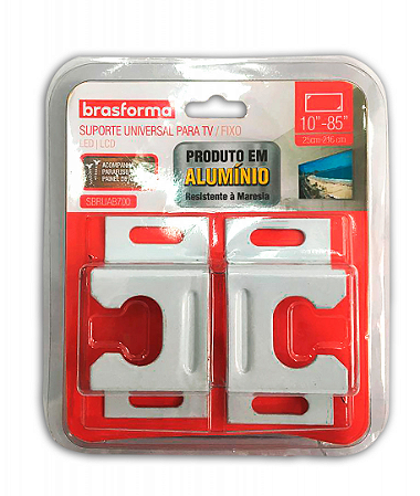 SUPORTE PARA TV FIXO UNIVERSAL LED LCD 10 -100 SBRUAB700 BRASFORMA