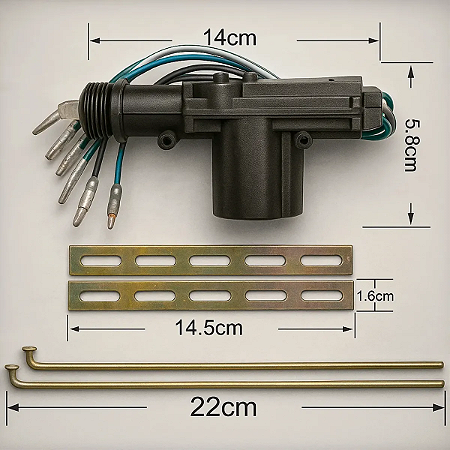 MOTOR TRAVA ELETRICA 5 FIOS MESTRE ETECH