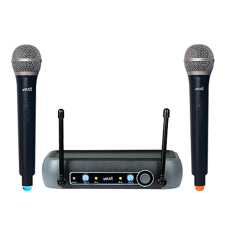 Microfone de Mão Sem Fio Duplo UHF 202 MXT