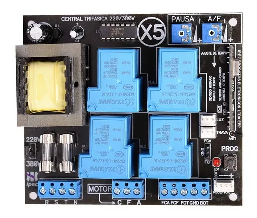 PLACA PORTAO TRIFASICA PADRAO PPA X5 IPEC