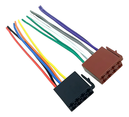 CHICOTE PARA AUTO RADIO MULTIMIDIA FEMEA UNIVERSAL ISO 16 VIAS.