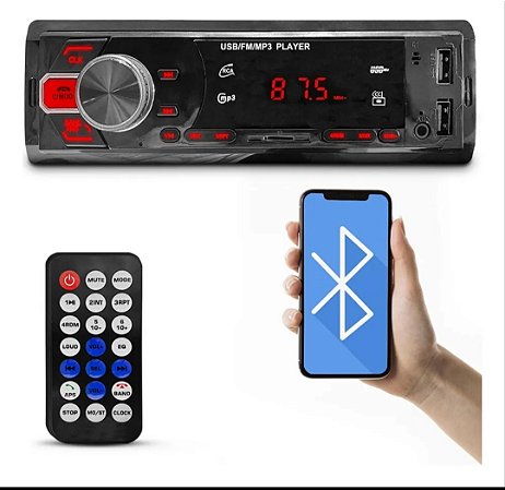 Rádio Automotivo USB Bluetooth SD 25W etech