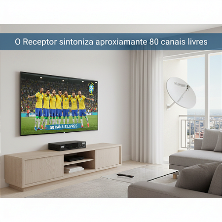 Receptor Para Parabolica Digital SATHD PRODS SAT-HD/M PROELETRONIC