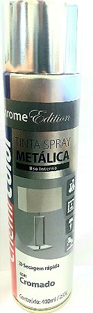 TINTA SPRAY METÁLICA CROMADO 400 ml