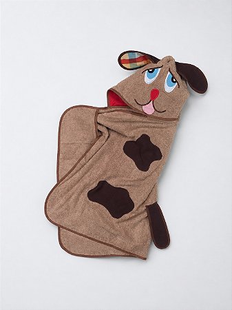 Toalha de Banho Infantil Cachorro Brownie