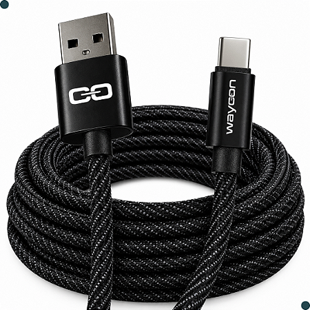 MB 015 Cabo tipo C com entrada USB - 2 metros WAYCON