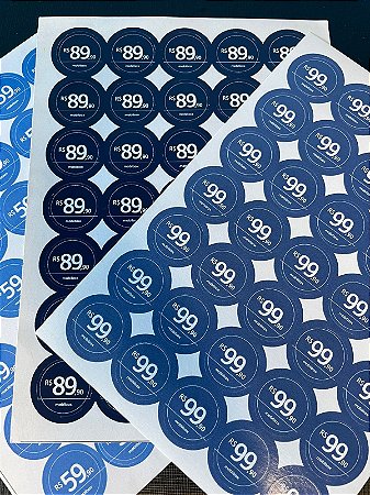 Etiquetas de preço mobibox