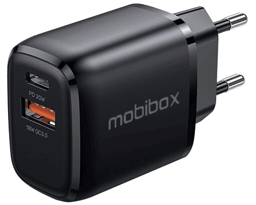 MB 031 Carregador de parede 3a usb + tipo c MOBIBOX