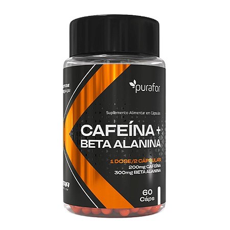Cafeína + Beta Alanina Purafor - 60 Caps Xtra Nutrition