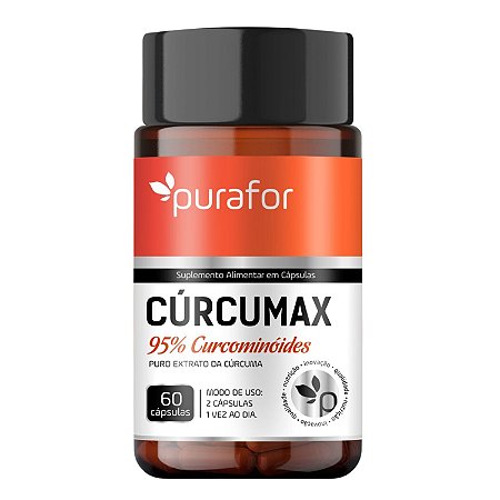 Curcumax 95% Curcominoides Curcuma Pura 60 Capsulas Purafor