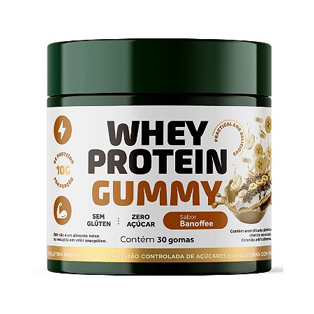 Whey Protein Gummy Banoffee Ekobé 30 Gomas Zero Açúcar