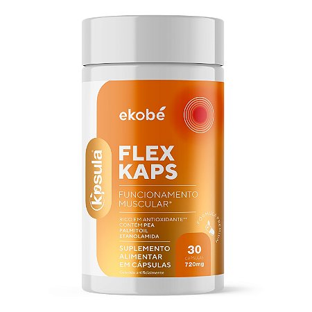 Kpsula Flex Kaps Ekobé PEA + Vit D + B6 + Magnésio + Zinco 30 Caps