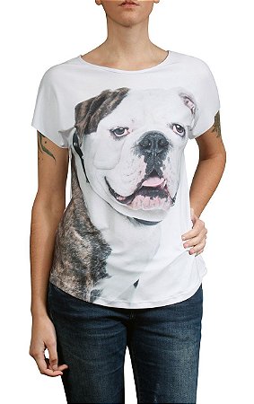 Camiseta Bulldog Ingles Amopet Premium Evase