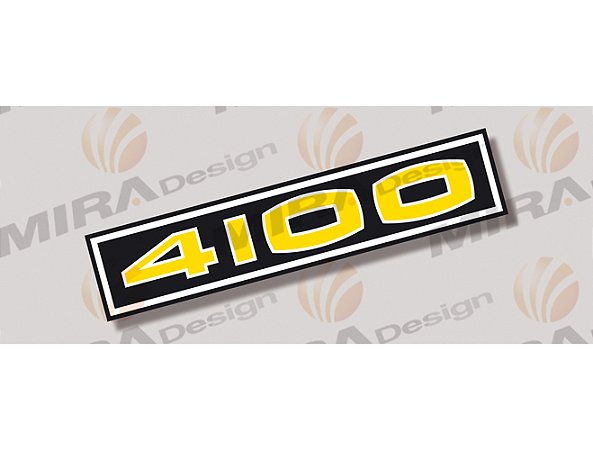 Adesivo 4100 Tampa Válvulas GM Opala Caravan (Pto/Amarelo)