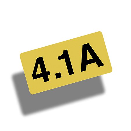 Adesivo cilindrada motor 4.1 A (álcool) GM Opala Caravan A-10 A-20