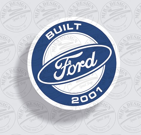 Adesivo ANO DE FABRICAÇÃO FORD 2001