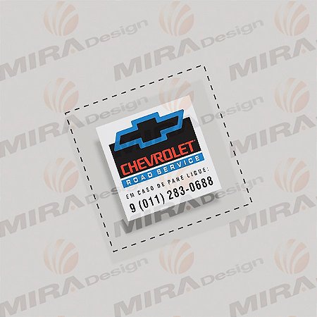 Adesivo CHEVROLET ROAD SERVICE (SPT) Até 1993 p/ vidro
