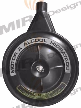 Adesivo MOTOR ÁLCOOL P/ Filtro Ar GM Chevette Opala Tampa Preta