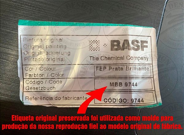 Prata Codigo Adesivo Código Cor PRATA BRILHANTE Mercedes-Benz BASF - Mira Design ...