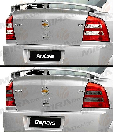 Adesivos Fumê Escuro p/ Lanternas Tras GM ASTRA HATCH 2003 EM DIANTE