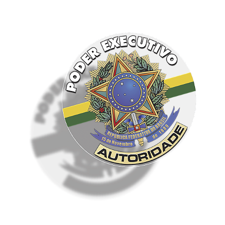 Adesivo PODER EXECUTIVO - AUTORIDADE p/ Vidro (interno)