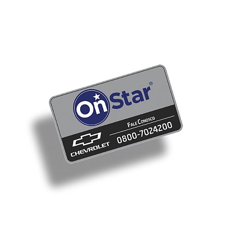 Adesivo CHEVROLET ONSTAR FALE CONOSCO p/ Vidro (interno)
