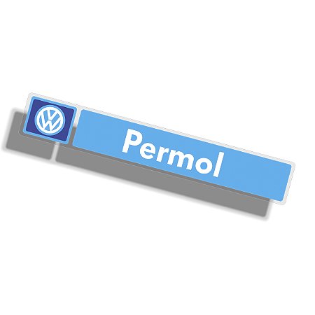 Adesivo Concessionária VW PERMOL para vidro