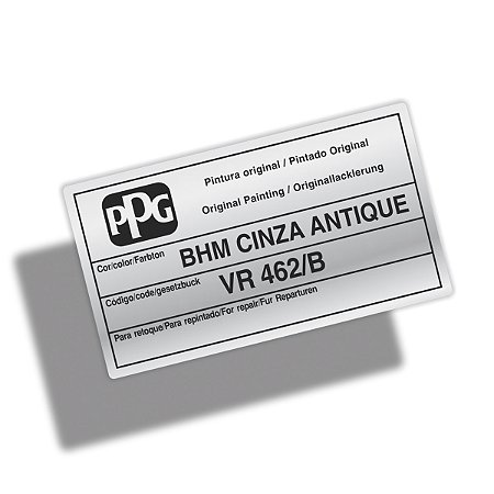 Adesivo Código Cor CINZA ANTIQUE Fiat Jeep PPG