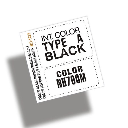 Adesivo Código Cor PRATA GLOBAL NH700M TYPE A BLACK Honda