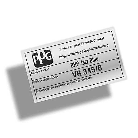 Adesivo Código Cor JAZZ BLUE (VR 345/B) FIAT JEEP PPG